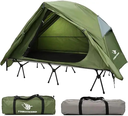 Building Four In One Camping Cot Tent Foldable Elevated Bed