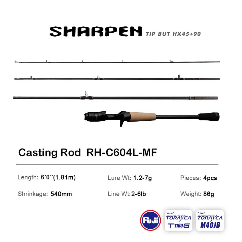 JD Performance Gear PureLure Spinning And Casting Rod