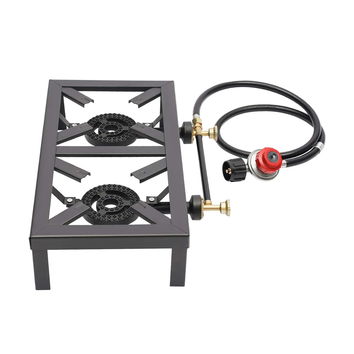 Noned 8000W Dual Burner Cast Iron Gas Camping Stove Outdoor