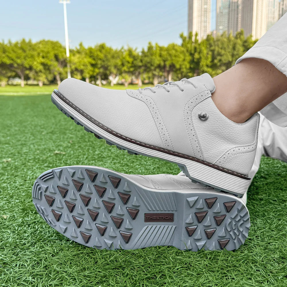 Lenox Classic Men Golf Shoes Professional Outdoor Sneakers