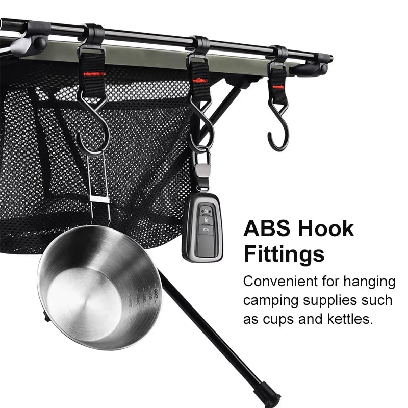 West Tune Folding Aluminum Camping Table Lightweight With Mesh Bag
