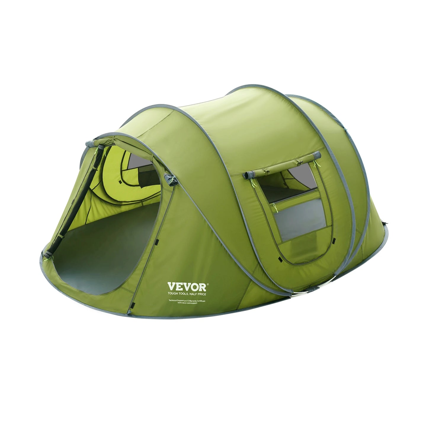 Vevor Pop Up Camping Tent For 4 Person Setup Waterproof