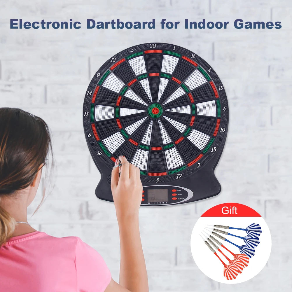 Dart Target Board Electronic Dartboard with Automatic Scoring Sensor