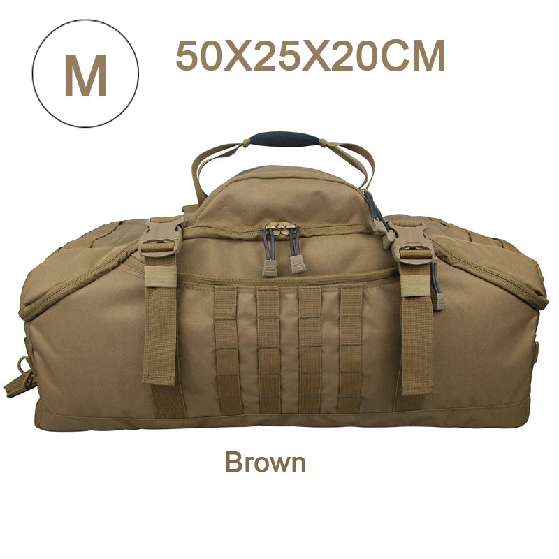 QCN Tactical Travel Bag Molle Duffle for Camping and Hiking
