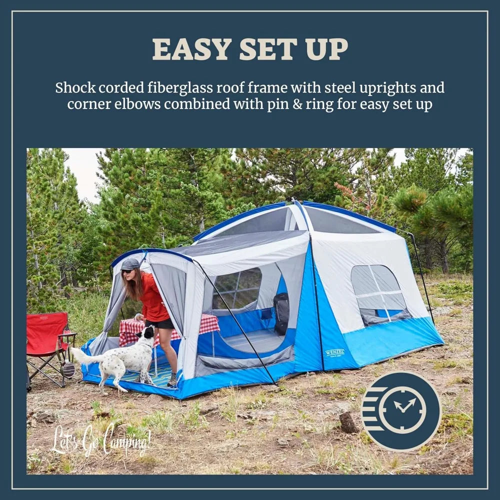 Klondike Family Canvas Tent With Convertible Screen Room