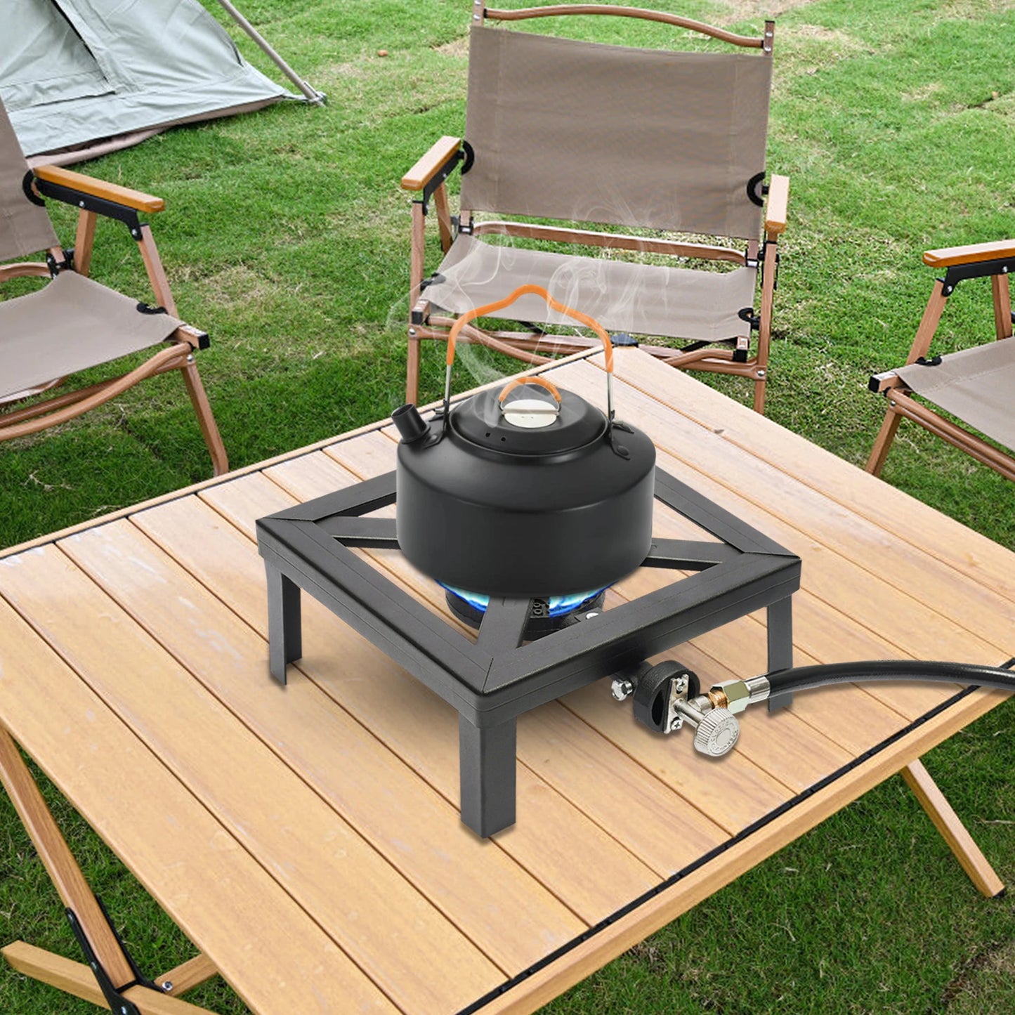 JD Performance Gear Camping Stove Burner Cast Iron Propane