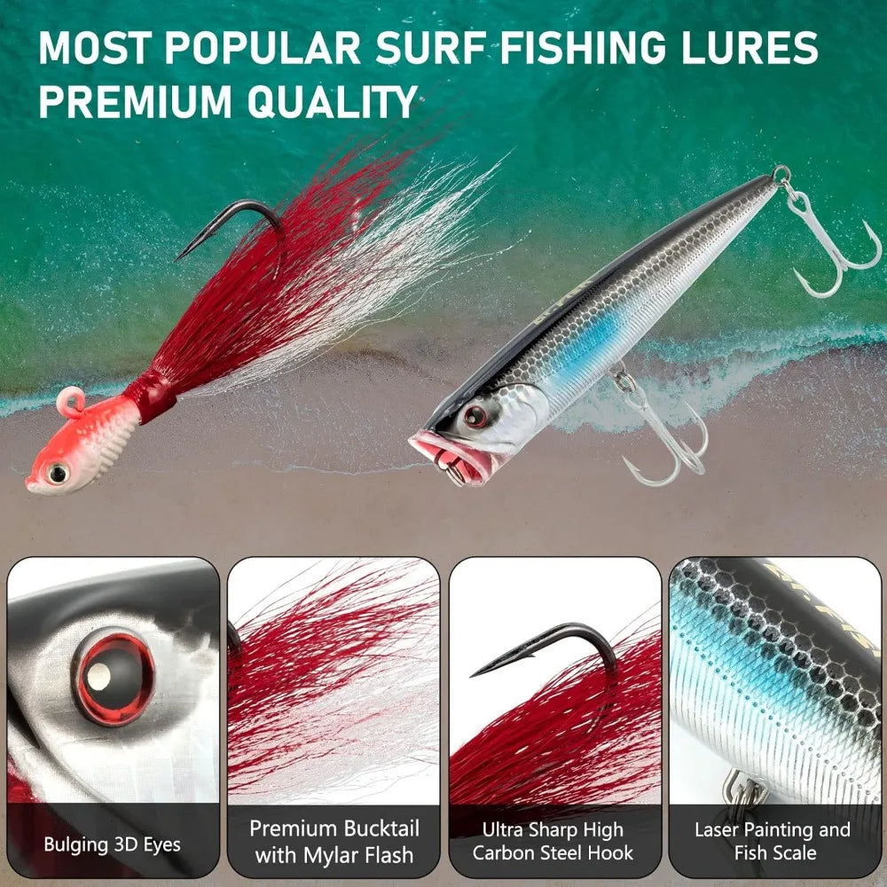 Hign-concerned Surf Rod And Reel Combo Saltwater Gear