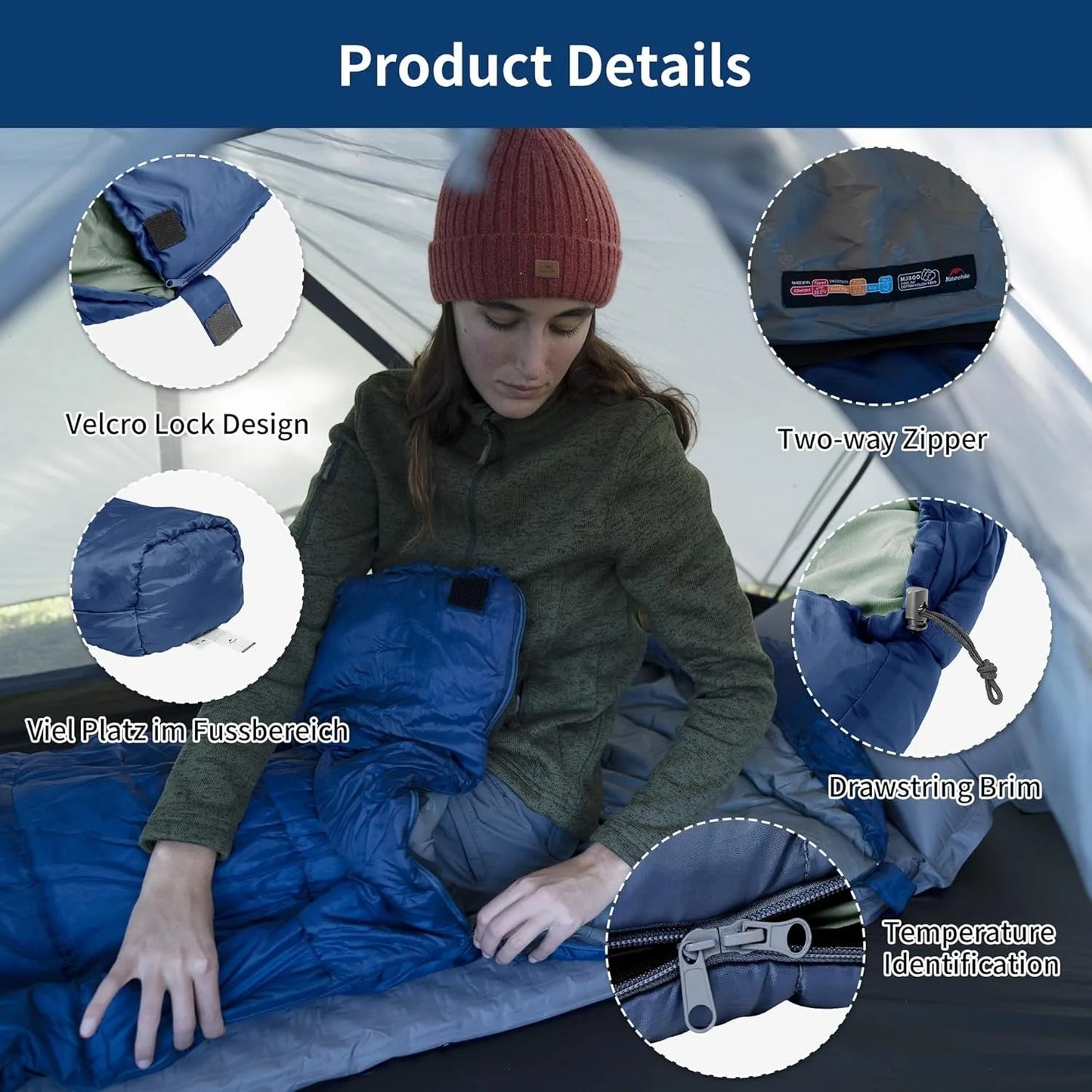 Naturehike Mummy Sleeping Bag MJ300 MJ600 Ultra Warm For Adults