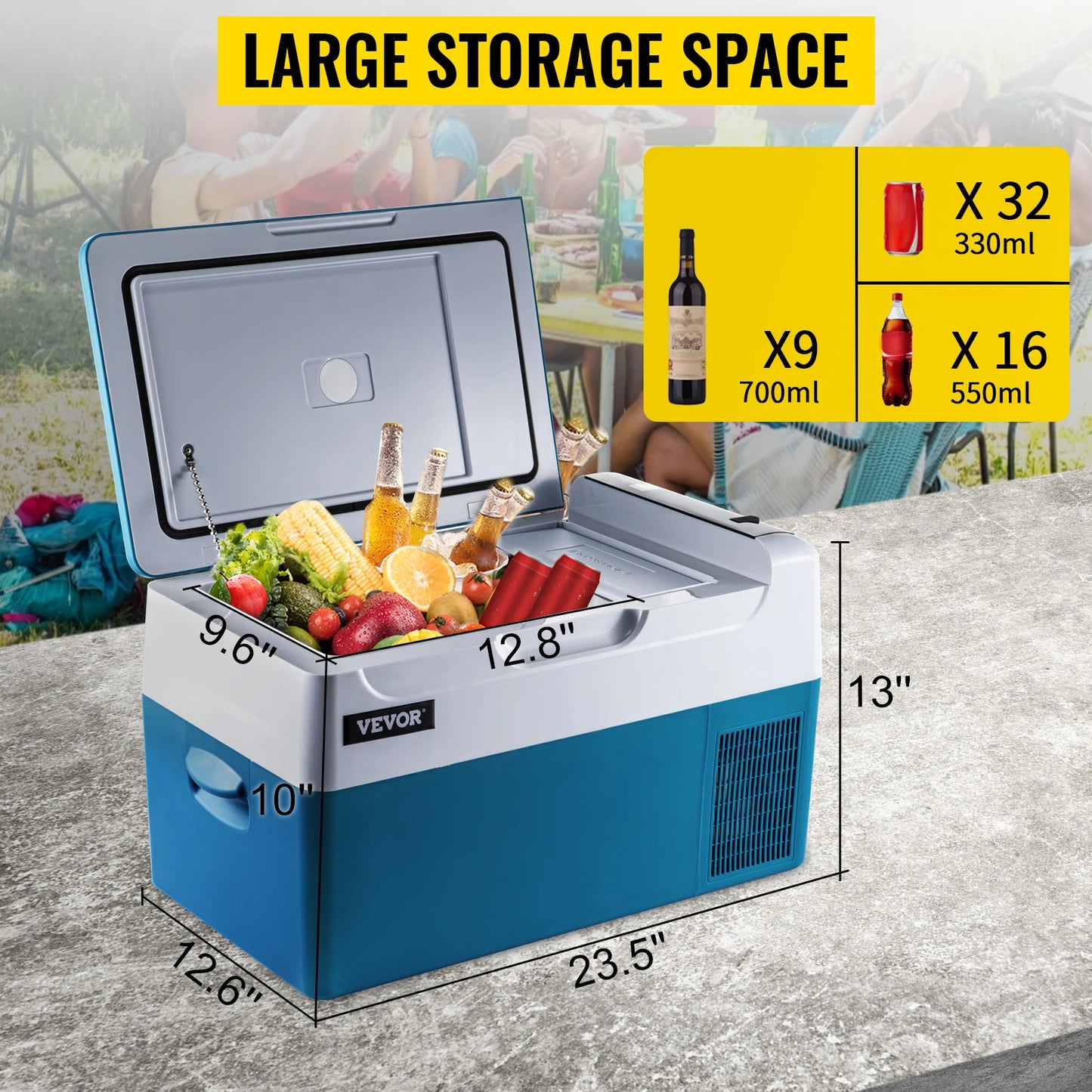 JD Performance Gear SucceBuy Portable Car Refrigerator