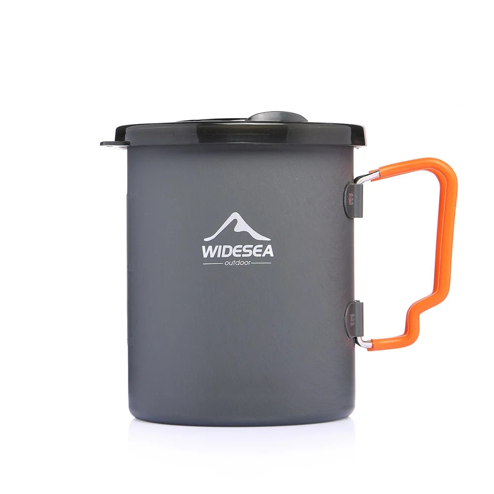 Widesea Camping Coffee Pot With French Press Outdoor Cup Mug