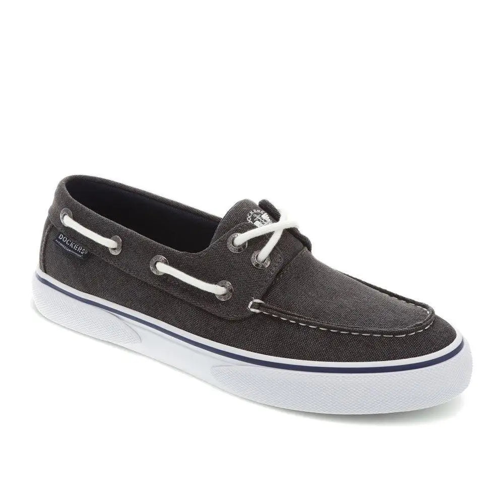 Dockers Men Rowe Canvas Boat Shoe Lace Up Casual Shoes