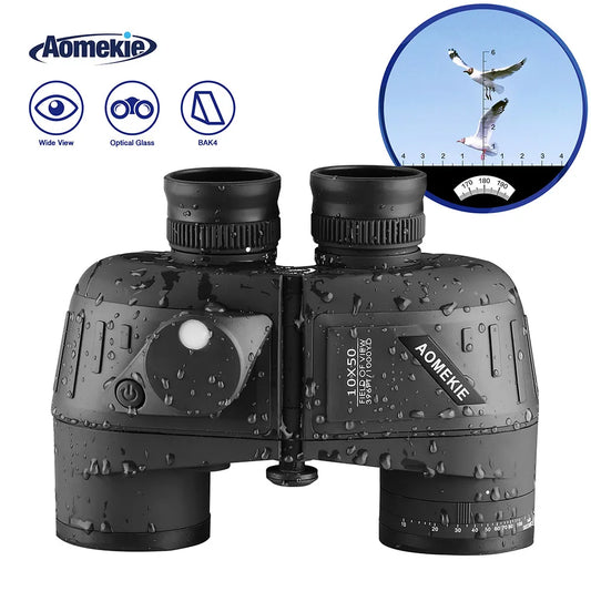Marine Binoculars Waterproof Rangefinder Compass BAK4 FMC
