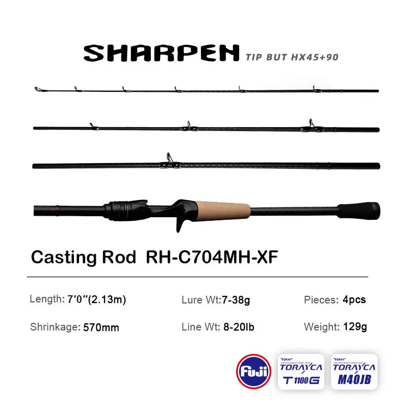 JD Performance Gear PureLure Spinning And Casting Rod