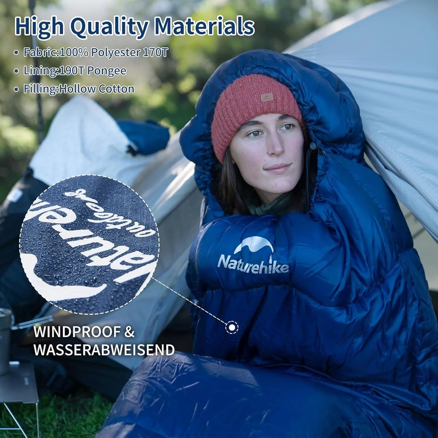 Naturehike Mummy Sleeping Bag MJ300 MJ600 Ultra Warm For Adults