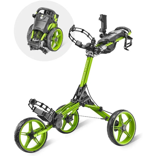 YTYIN Caddytek Caddylite Lightweight 3-Wheel Golf Push Cart