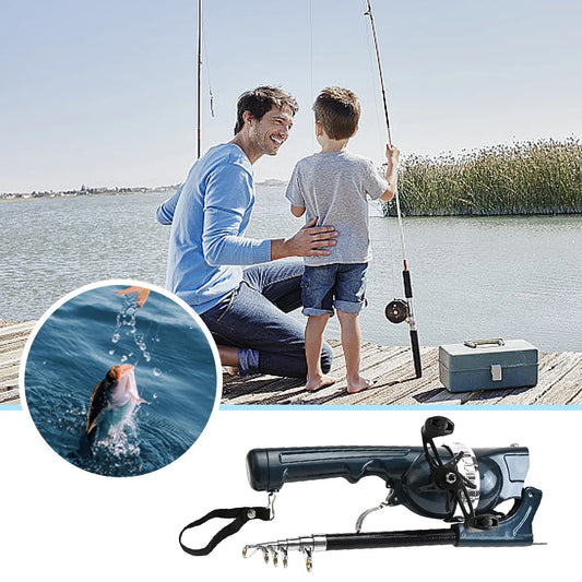 Portable Telescopic Fishing Rod With Reel Carbon Fiber