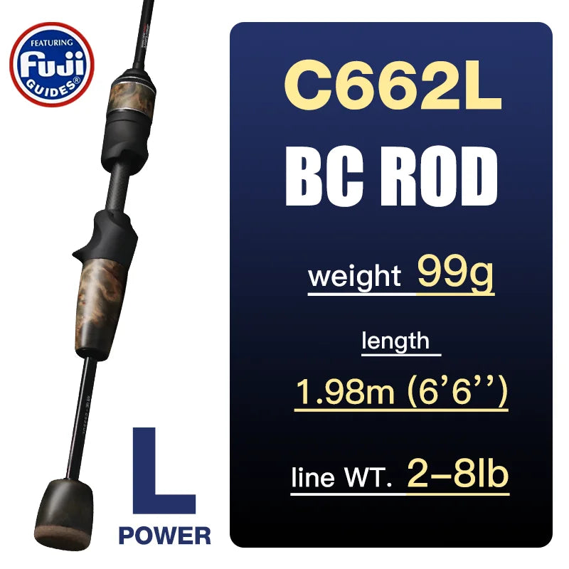 SeaSir Ultralight Carbon Spinning Baitcasting Rod Series