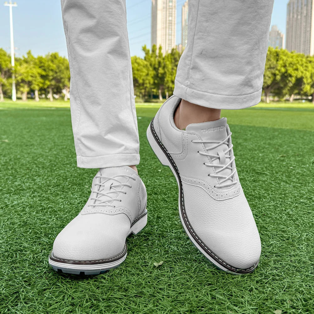 Lenox Classic Men Golf Shoes Professional Outdoor Sneakers