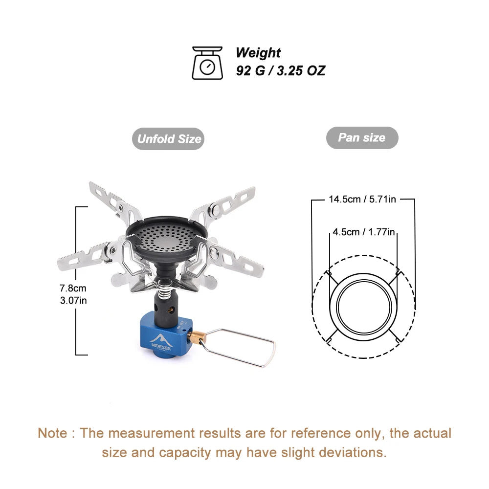Widesea Gas Burner Camping Stove 3300W Portable Outdoor Kitchen