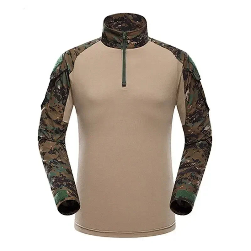 WOLF ENEMYCN Tactical Hiking Shirt Men Camouflage Breathable
