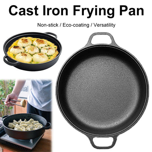 JD Performance Gear Cast Iron Skillet With Dual Handles
