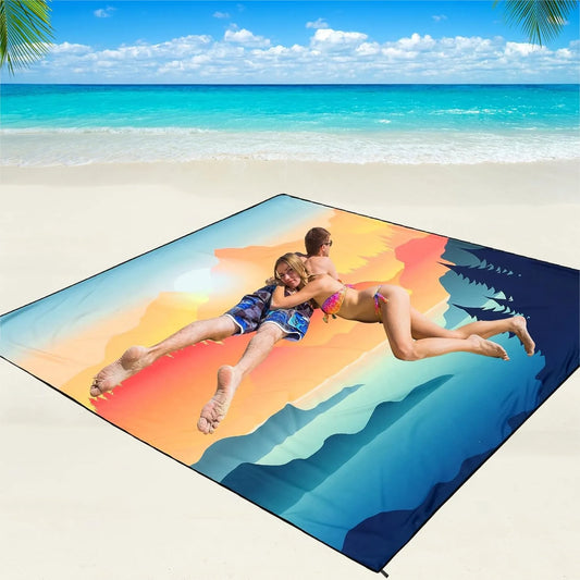 Beach Blanket Waterproof Sandproof Quick Drying Outdoor Picnic Mat