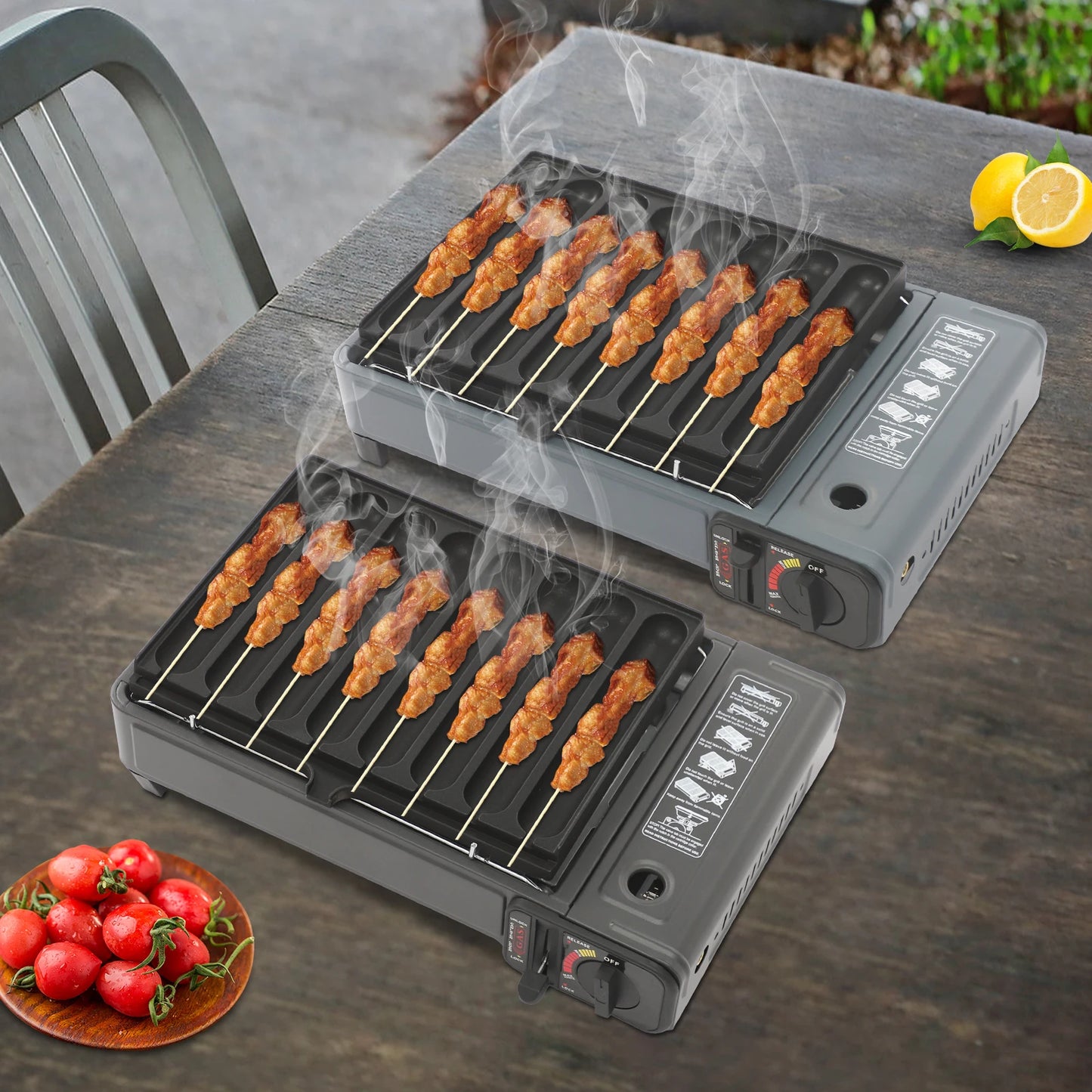 JD Performance Gear Gas Grill Stove With Sausage Plate