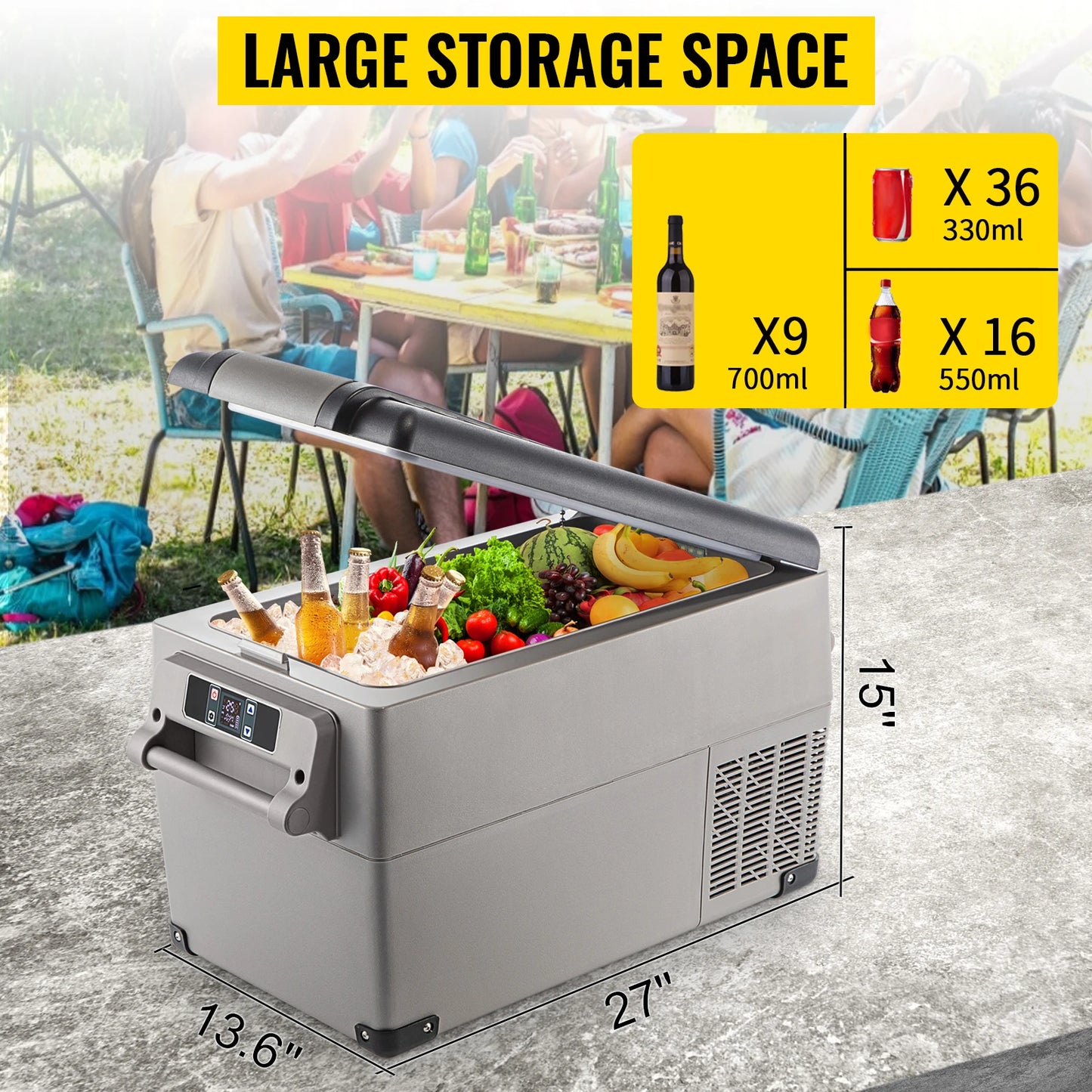 JD Performance Gear SucceBuy Portable Car Refrigerator