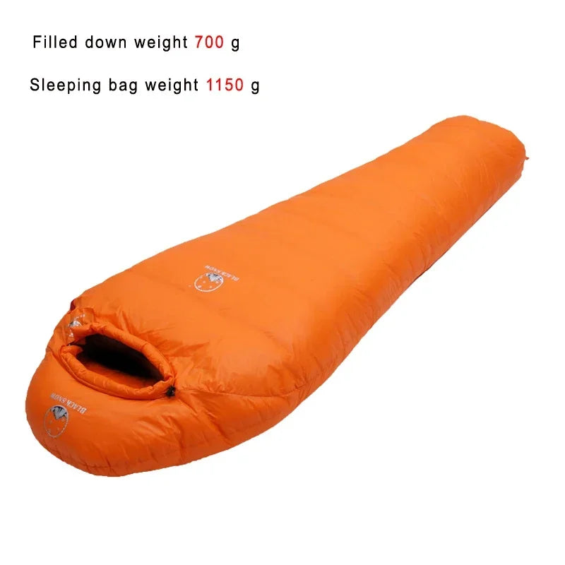 BlackSnow Goose Down Mummy Sleeping Bag For Winter Camping