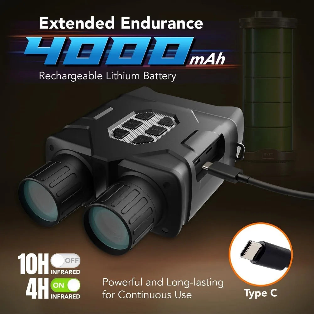 Hign-concerned Night Vision Binoculars 52MP 10x Zoom