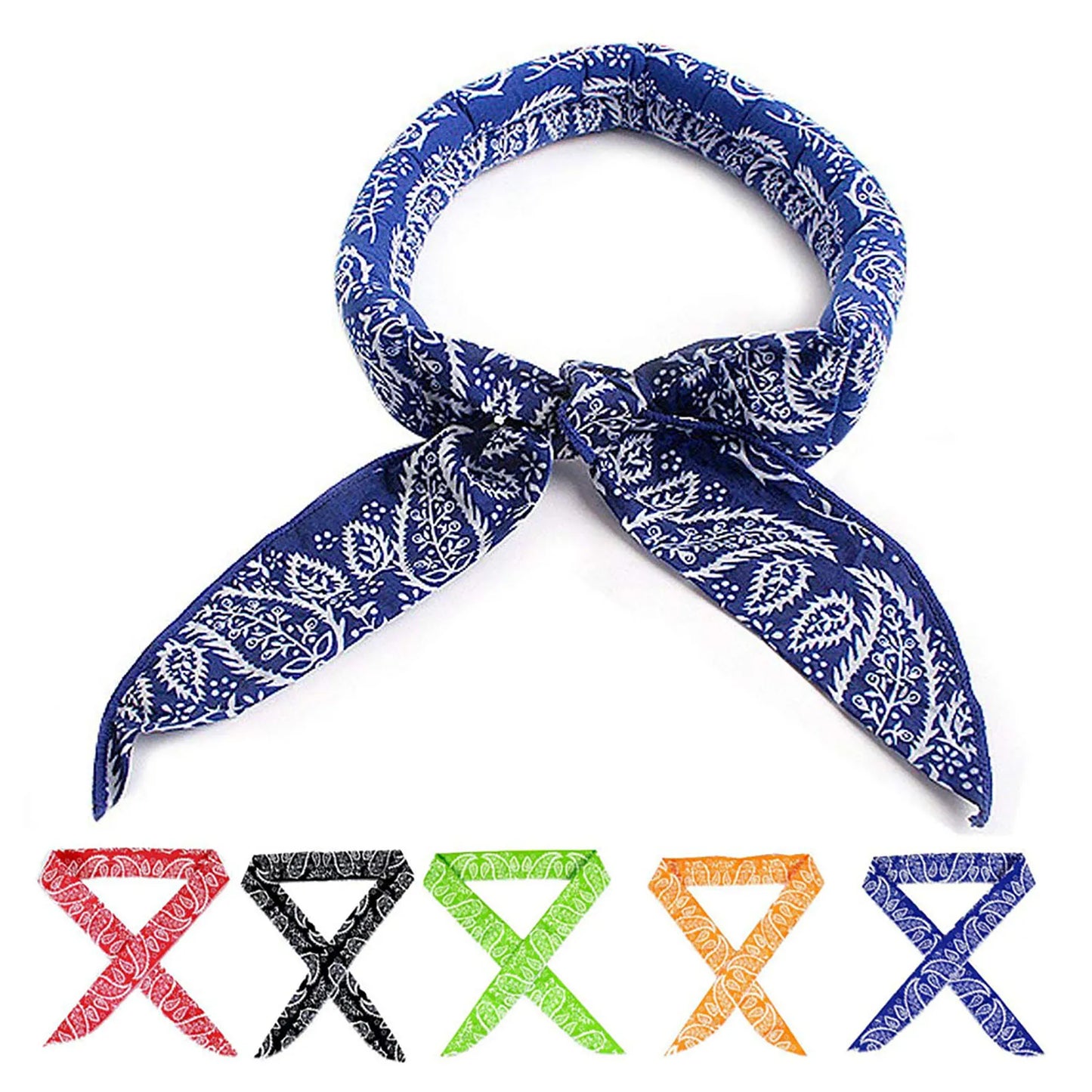 APWIKOGER Cooling Bandana Scarf 5 Pack Instant Ice Neck Wrap