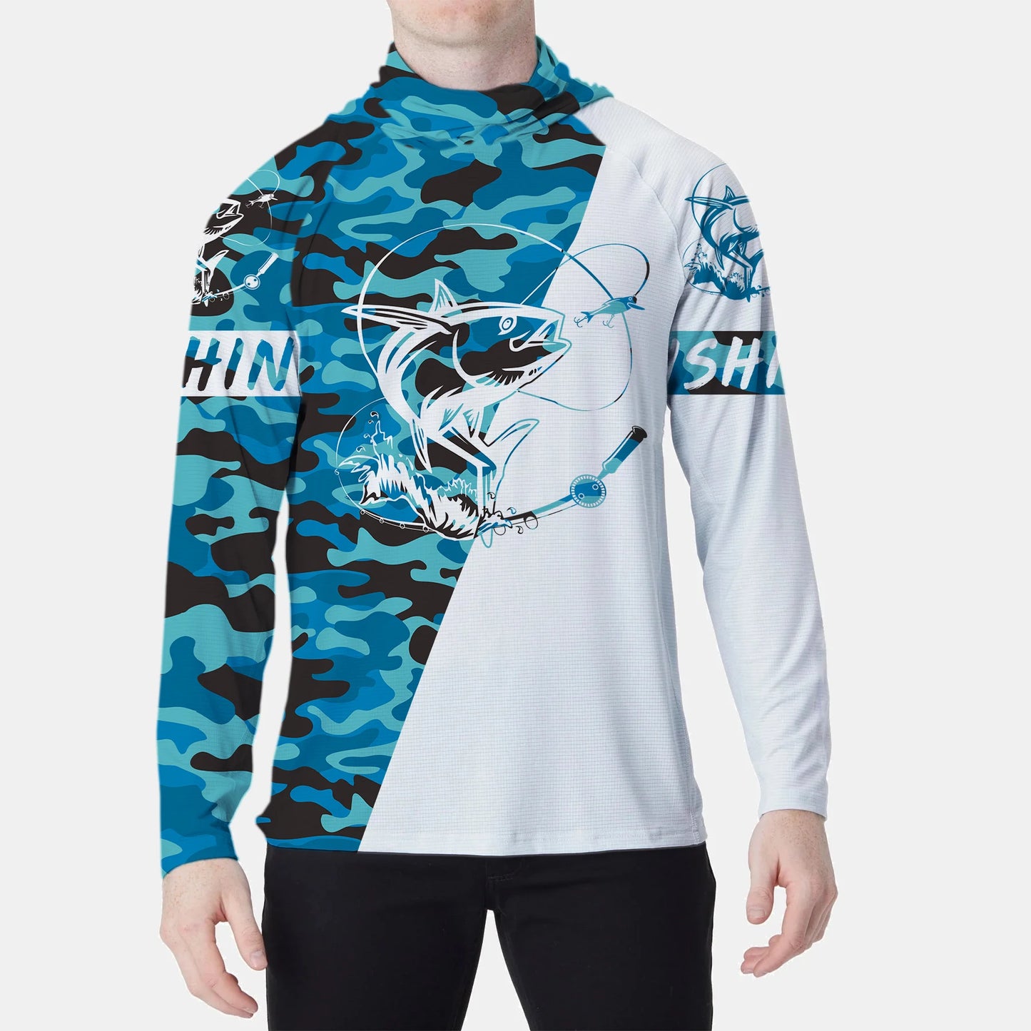 Hign Concerned Fishing Hoodie Sun Protection Shirt Gear