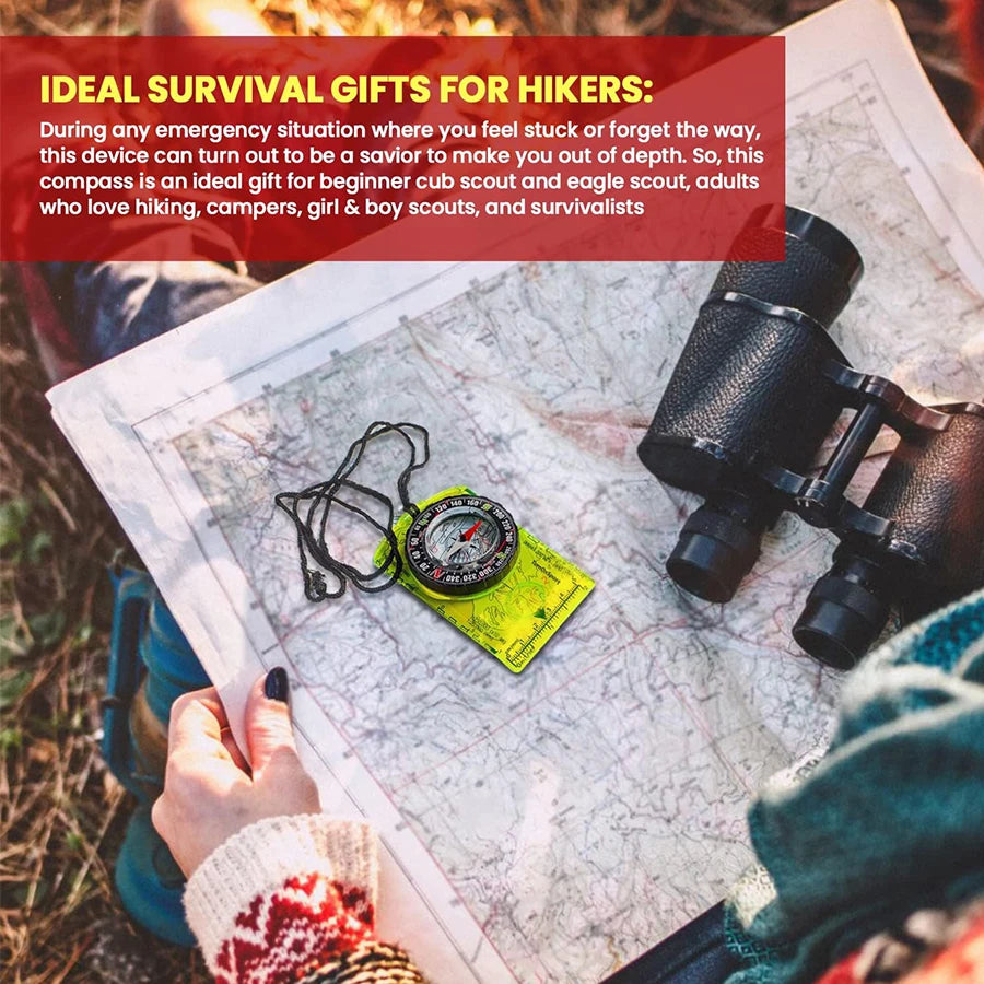 Waterproof Camping Compass for Outdoor Navigation and Hiking