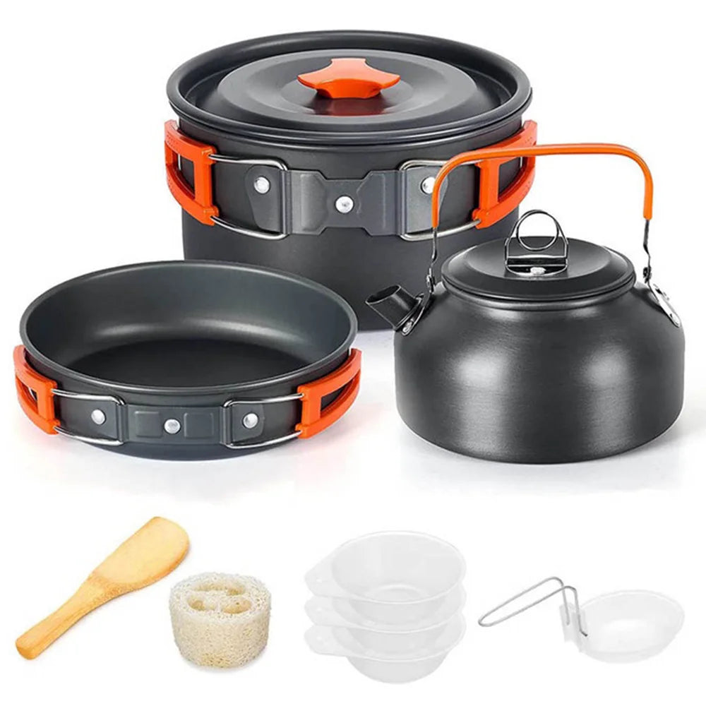 LISM Camping Cookware Set Nonstick Travel Outdoor Picnic