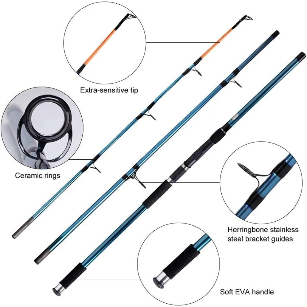 Hign-concerned Surf Rod And Reel Combo Saltwater Gear