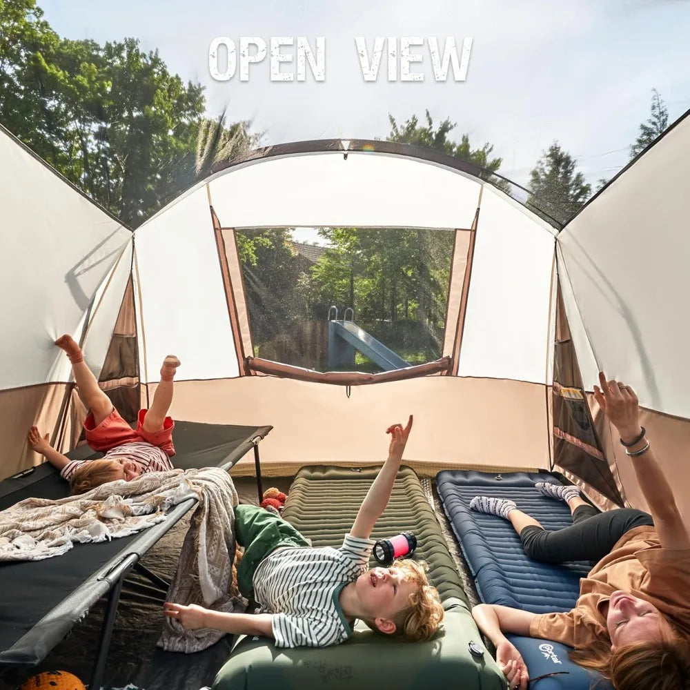 JD Performance Gear Family Tent With Curtain Room Waterproof