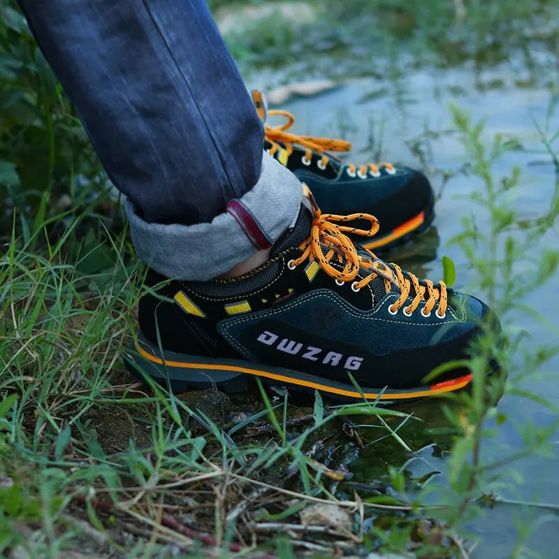 DWZRGCN Waterproof Hiking Shoes Men Climbing Sneakers