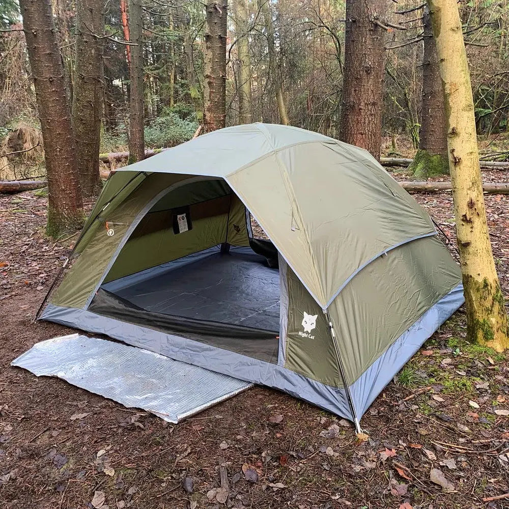 Night Cat Waterproof Double Layer Camping Tent With Rainfly