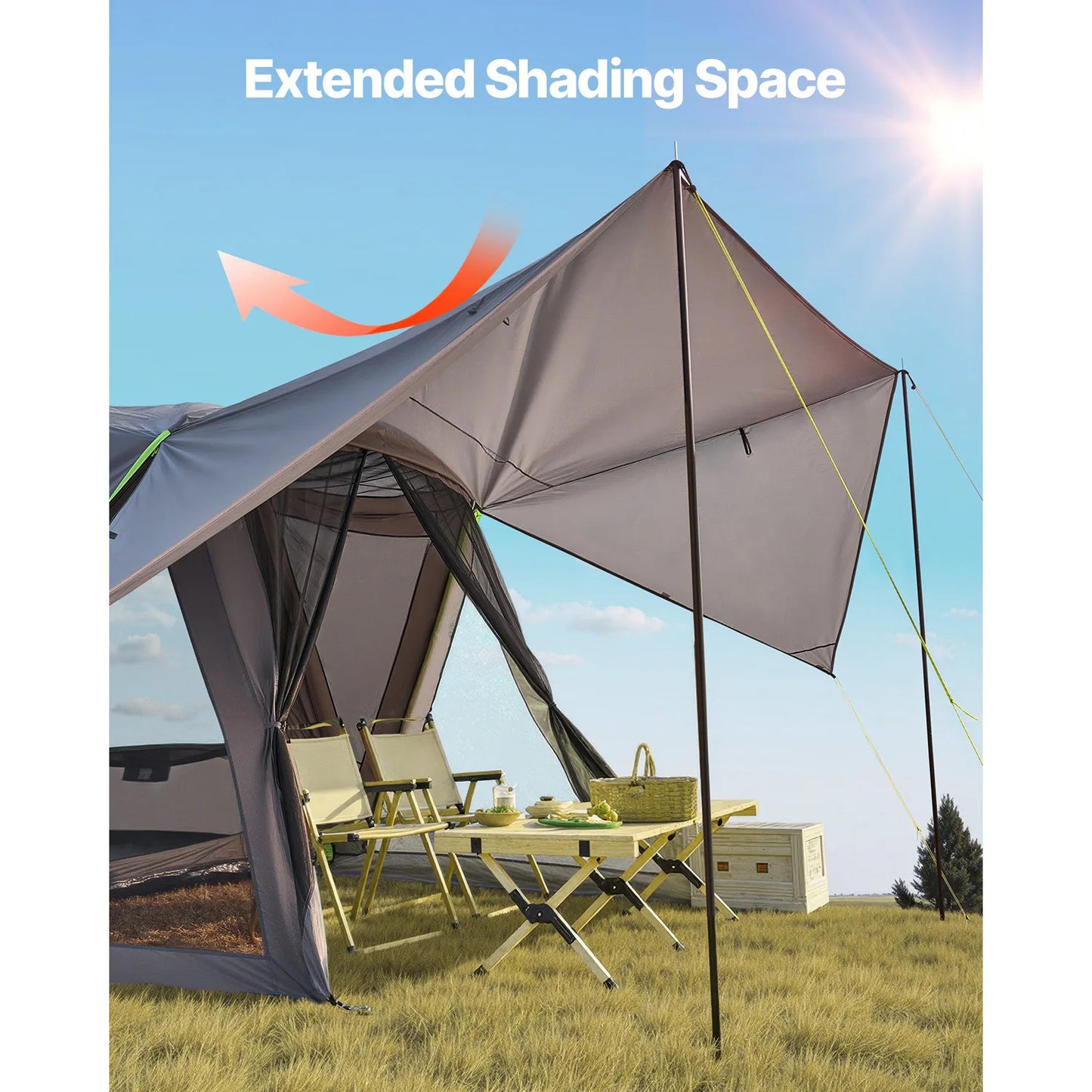 SucceBuy SUV Tent For Camping Waterproof With Shade Awning