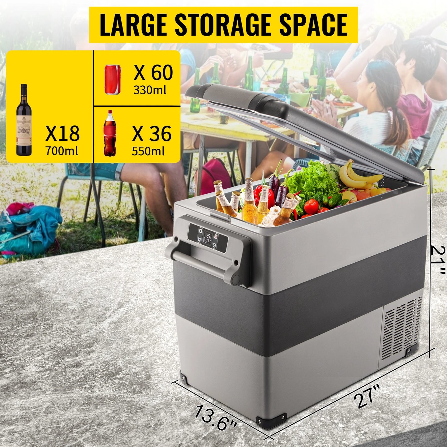 JD Performance Gear SucceBuy Portable Car Refrigerator