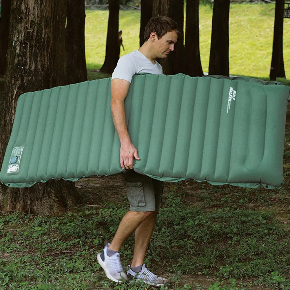 AZURAOKEYCN Ultralight Camping Mat With Pump Pillow Outdoors