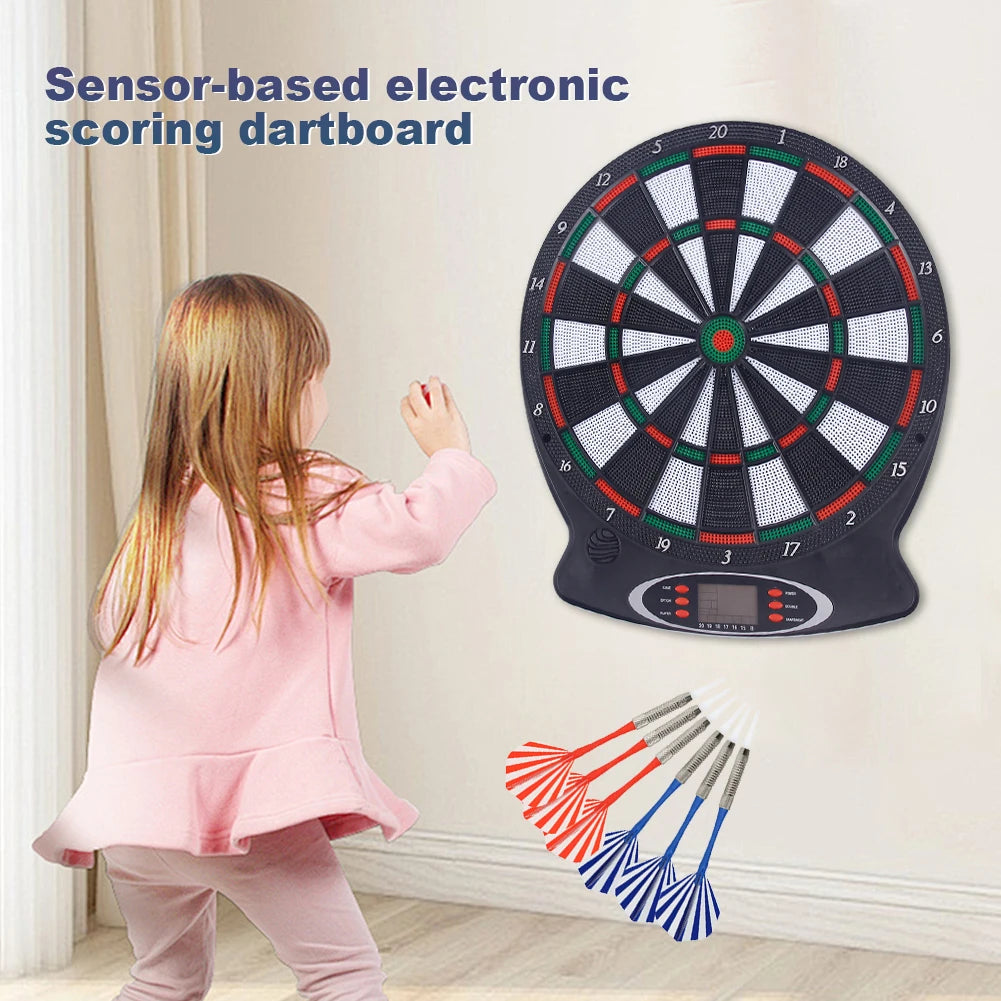 Dart Target Board Electronic Dartboard with Automatic Scoring Sensor