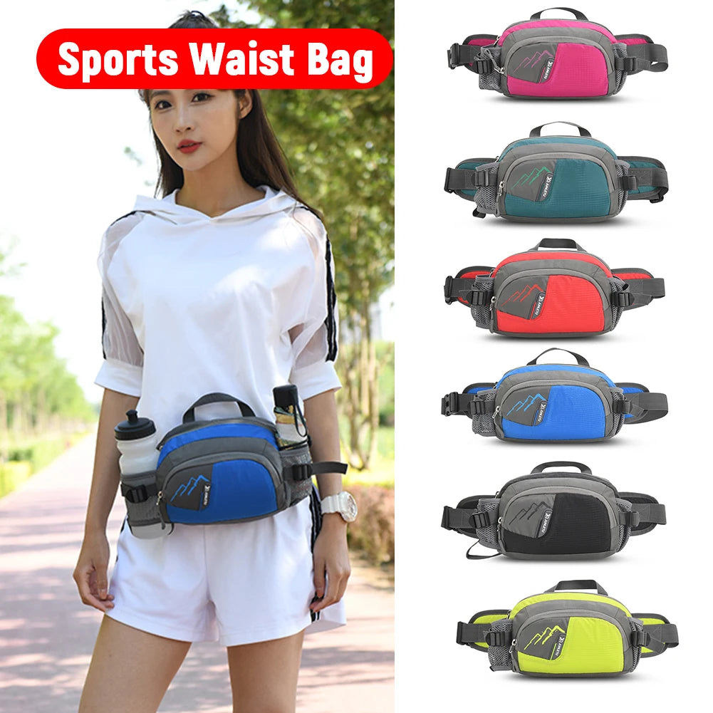 JOCESTYLE Fanny Pack Running Belt Bottle Holder For Cycling