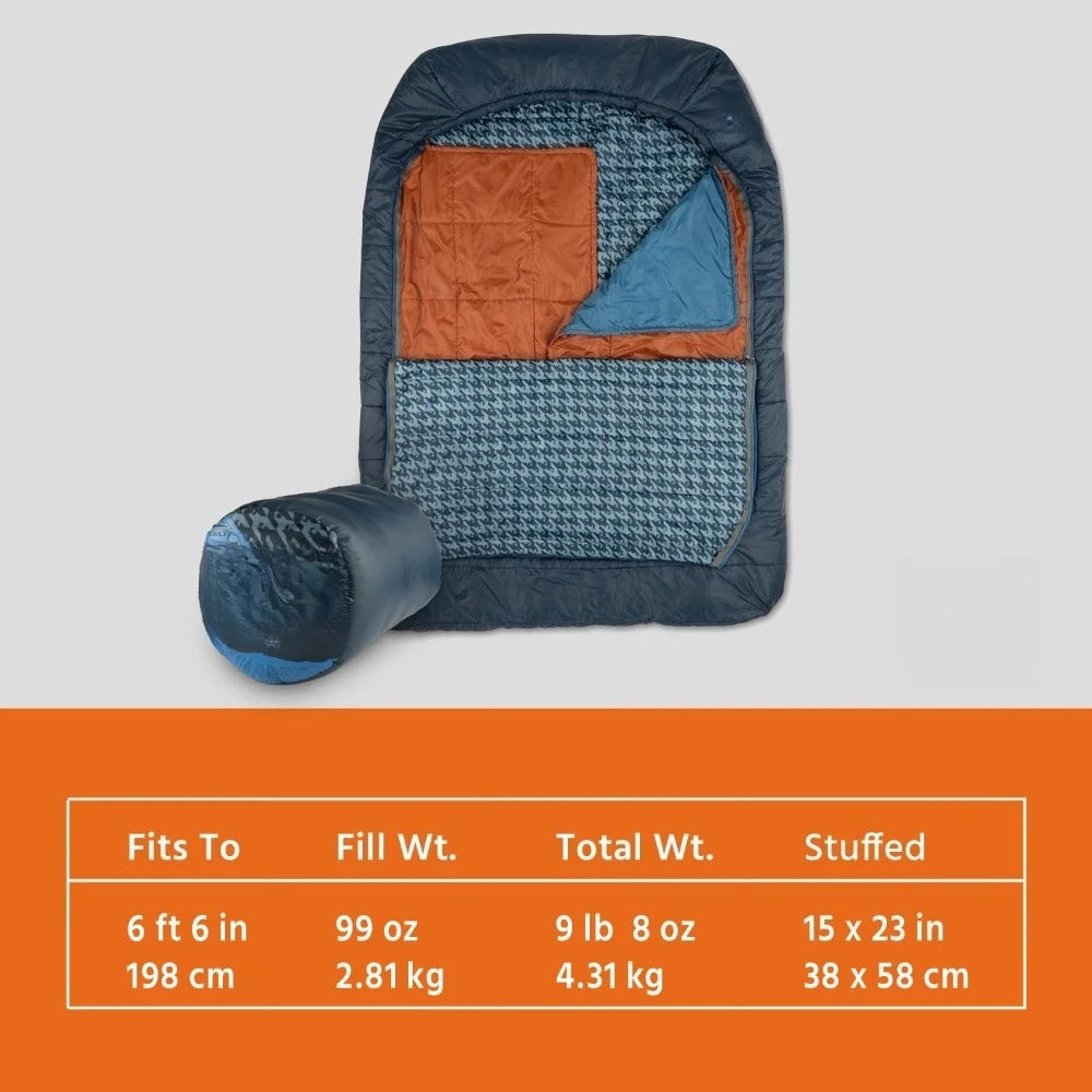 Tru.Comfort Doublewide 20 Degree Sleeping Bag – Two Person Synthetic Camping Sleeping Bag for Couples & Family - Hot Sale