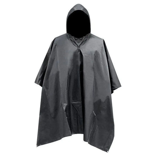 Tactical Rain Poncho Shelter Waterproof Ripstop For Camping