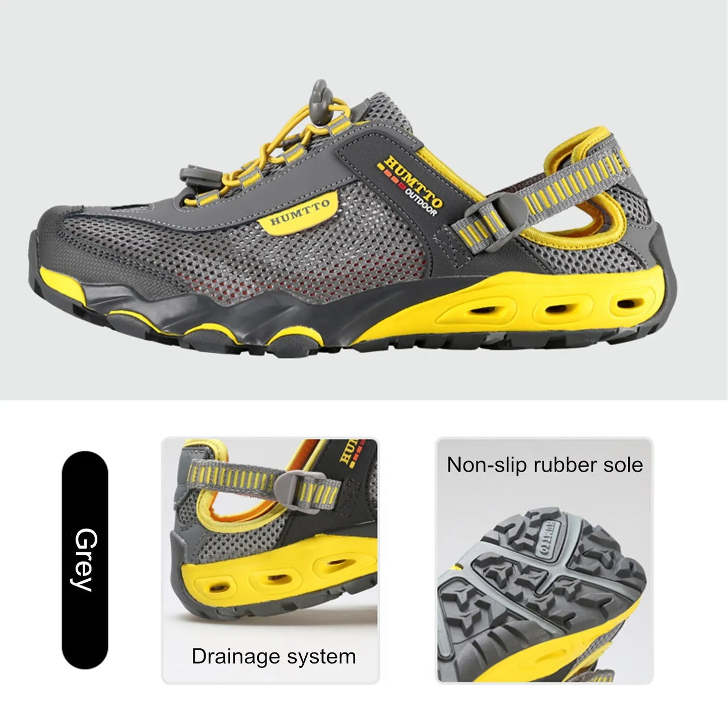 HUMTTO Mens Summer Wading Hiking Shoes Breathable Quick Dry