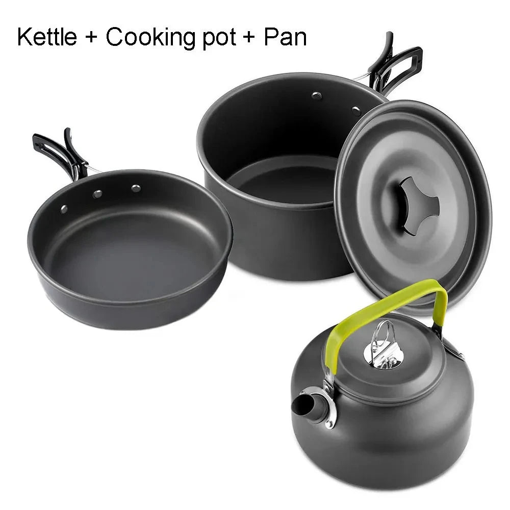 LISM Camping Cookware Set Nonstick Travel Outdoor Picnic