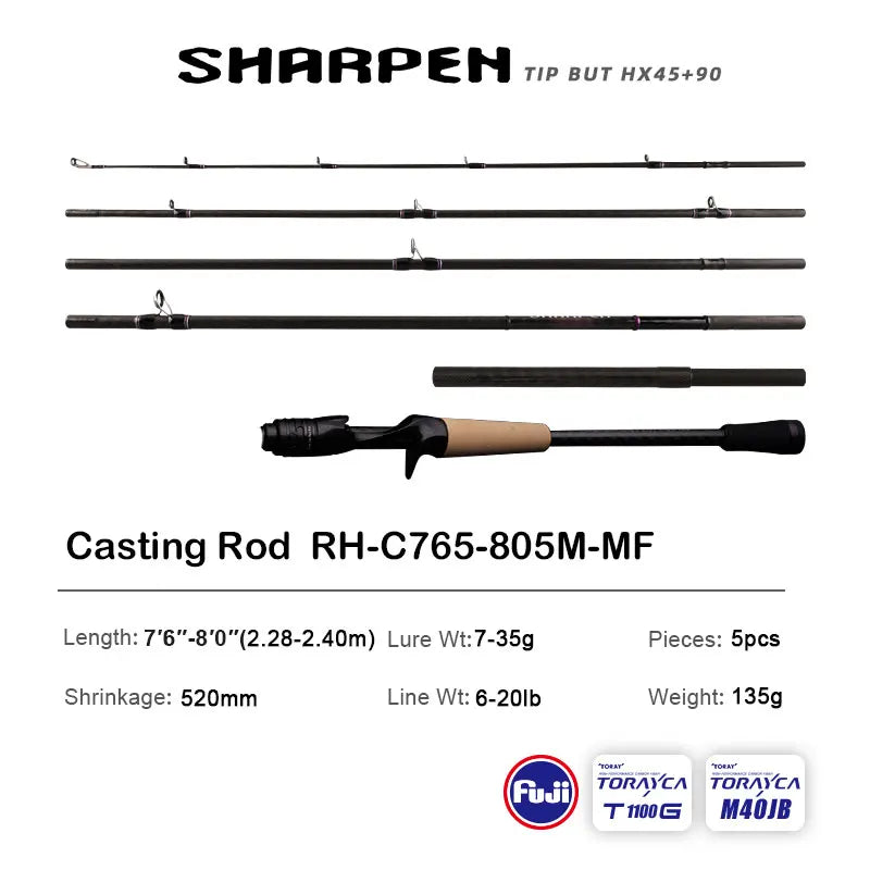 JD Performance Gear PureLure Spinning And Casting Rod