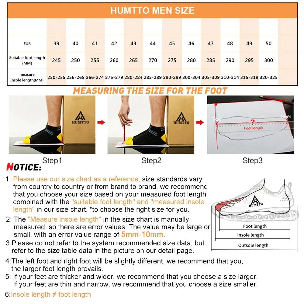 HUMTTO Mens Summer Wading Hiking Shoes Breathable Quick Dry