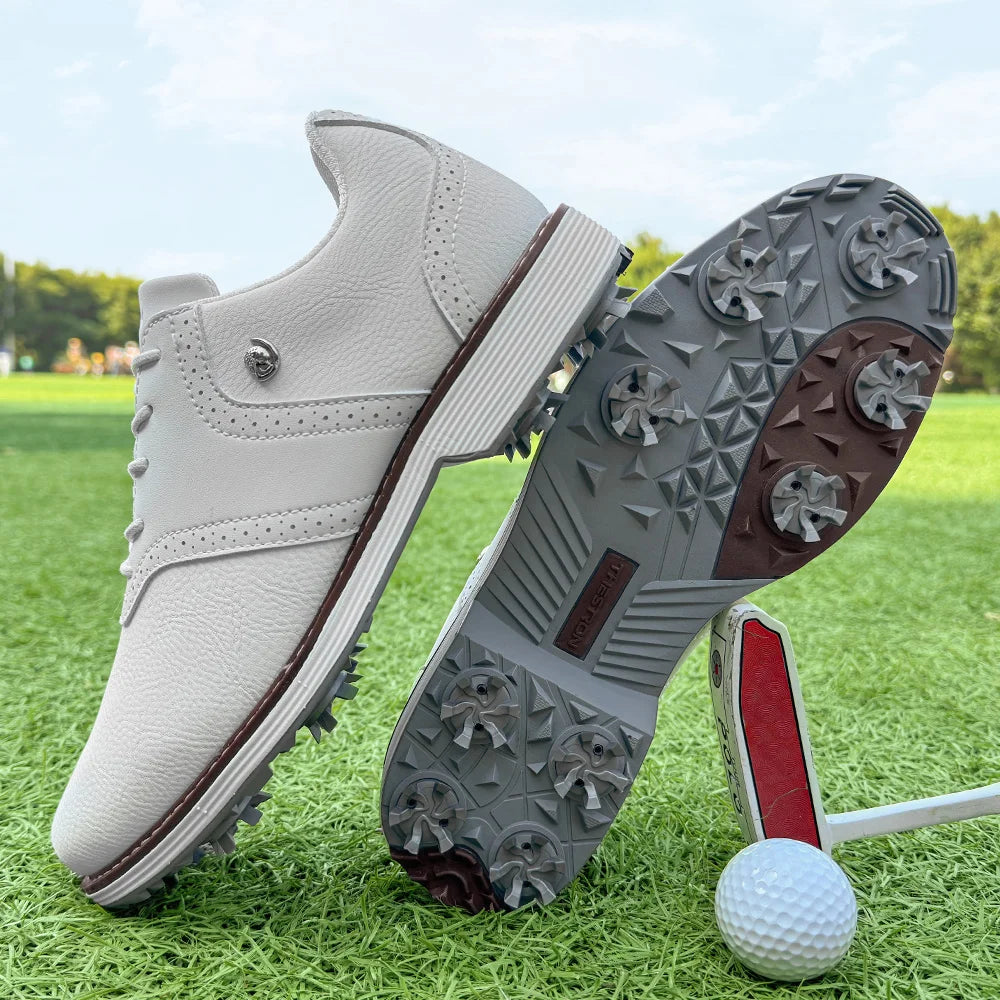 Lenox Golf Shoes Spikes for Men Walking Footwear Golfers